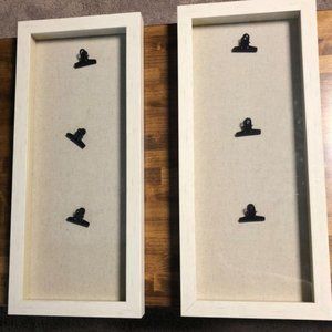 Hanging Shadow Box/Photo Frames (pair)